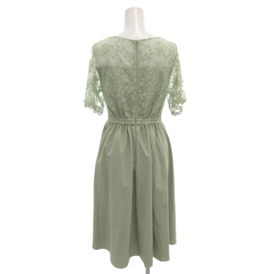 aimer anche ワンピース ドレス 半袖 ひざ丈 M ミントグリーン 緑 レース /FF ■FF レディース |  | 01