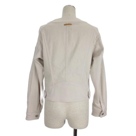 モラビト MORABITO ノーカラー 刺繍 ジャケット ストレッチ 38  