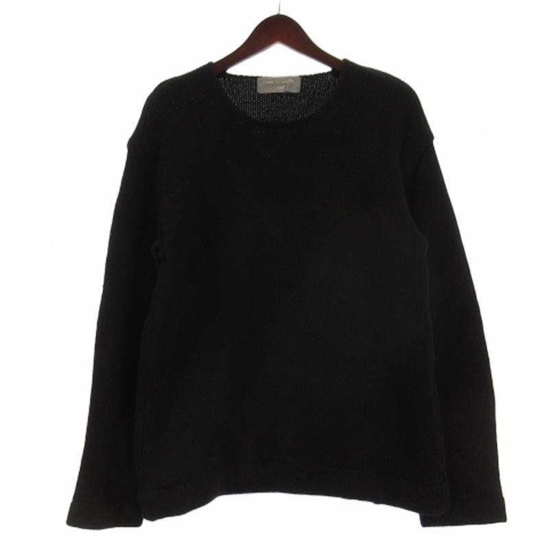 コムデギャルソンオム　クルーネックニット　セーター　黒　田中オム　アーカイブ コムデギャルソンオム クルーネックニット セーター 黒 田中オム