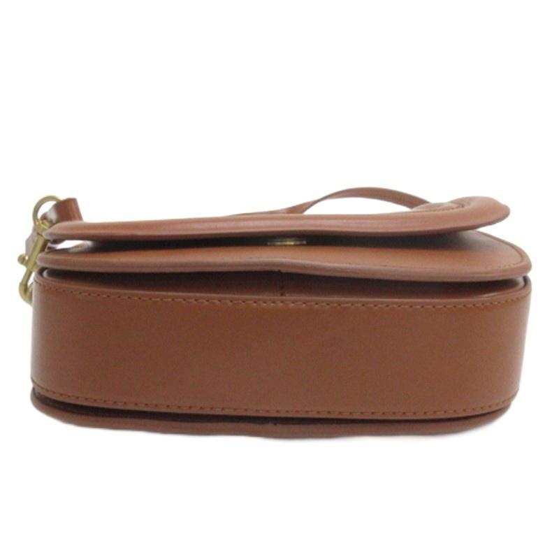 ZARA レザーショルダーバッグ　ブラウン ZARA（ザラ） ショルダーバッグ フェイクレザー ブラウン レディース