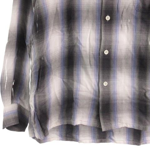 WACKO MARIA（ワコマリア） オンブレチェック オープンカラー シャツ