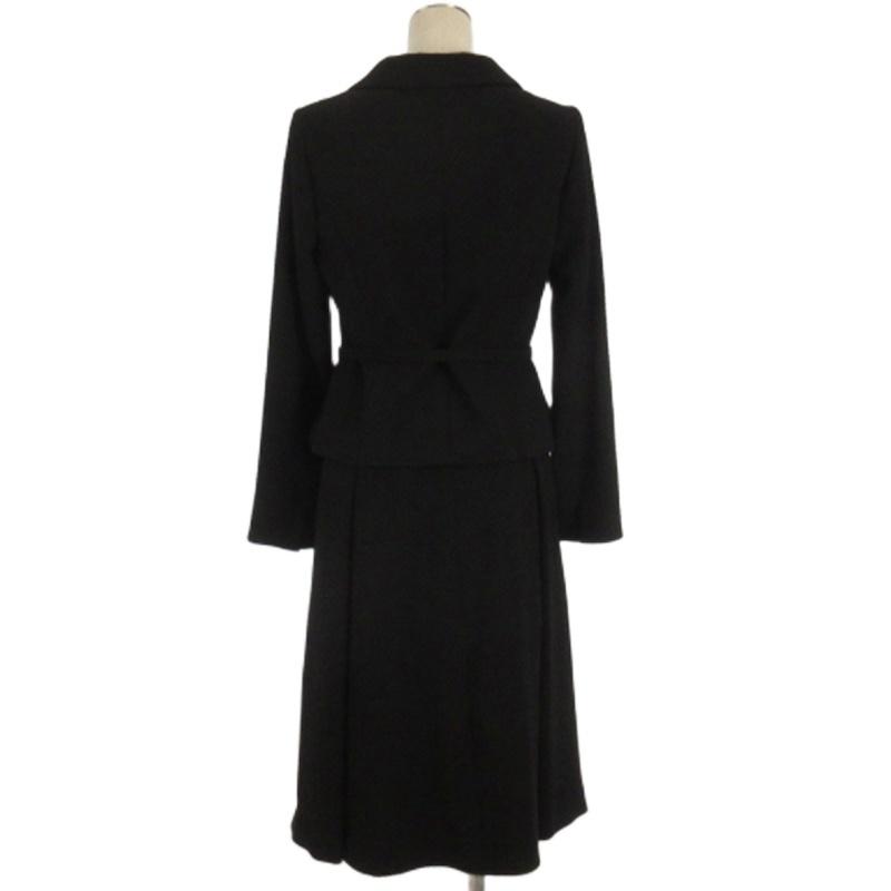 レリアン Leilian NEMIKA セットアップ ジャケット スカート ブラック