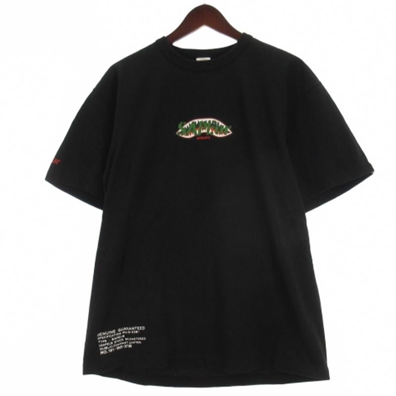 【中古】サプール SAPEur ロッドマン シャーク Tシャツ カットソー 半袖 プリント ブラック M メンズ サプール SAPEur ロッドマン シャーク Tシャツ カットソー 半袖