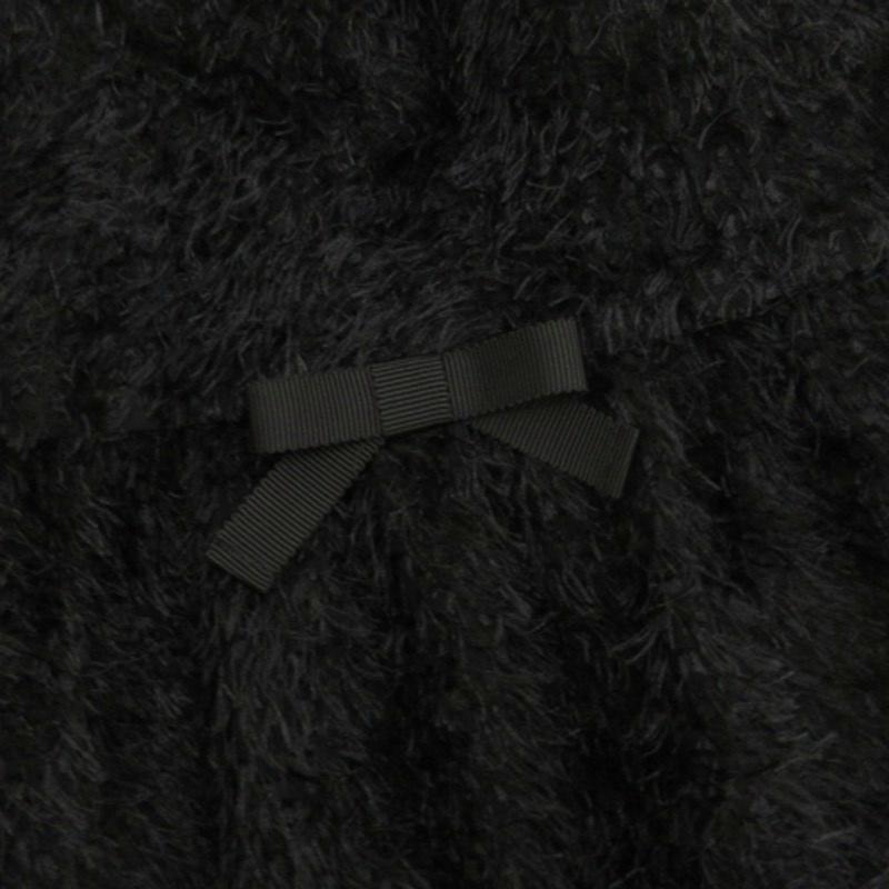 【中古】エムズグレイシー M'S GRACY 25AW ティアード ジップアップ ジレ ベスト シャギー 514509 ブラック 40 レディース エムズグレイシー M'S GRACY 25AW ティアード ジップアップ ジレ