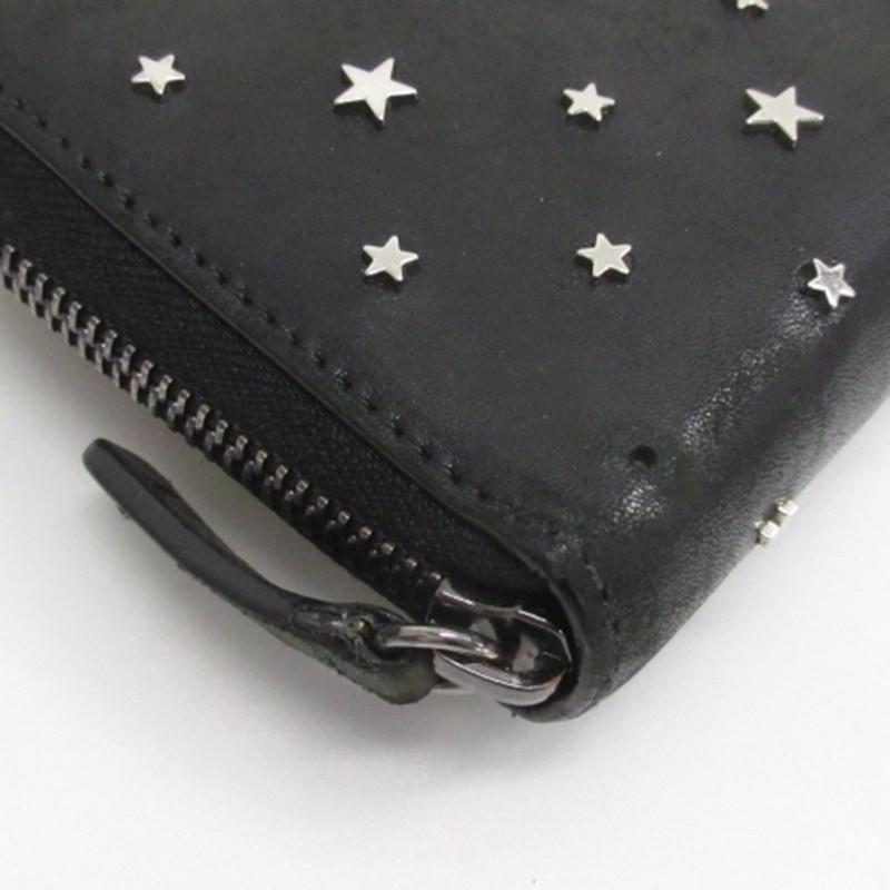 ジミーチュウ JIMMY CHOO スタッズ 長財布 ラウンドファスナー
