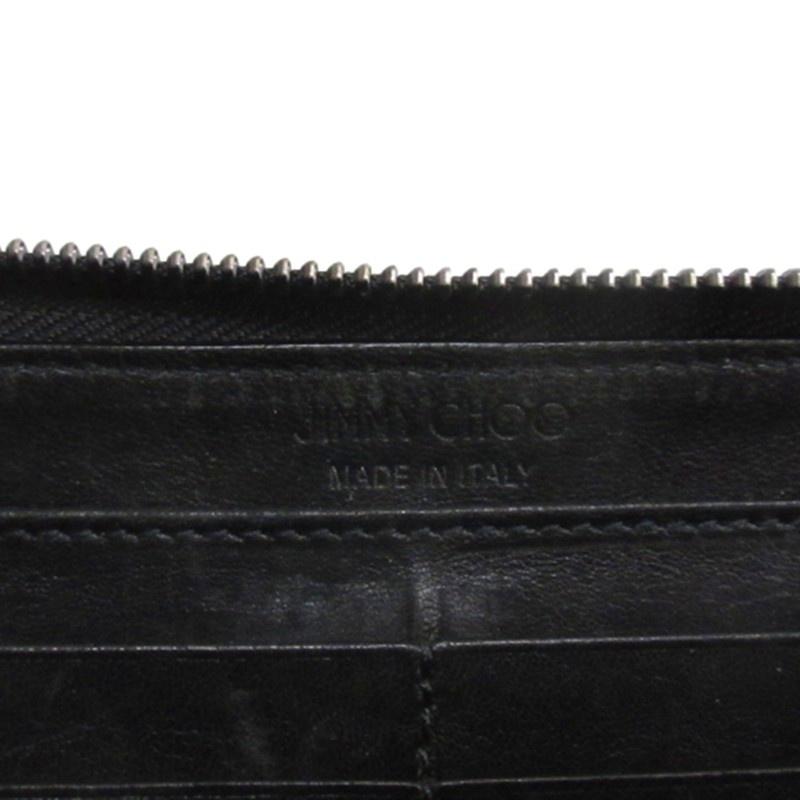 ジミーチュウ JIMMY CHOO スタッズ 長財布 ラウンドファスナー