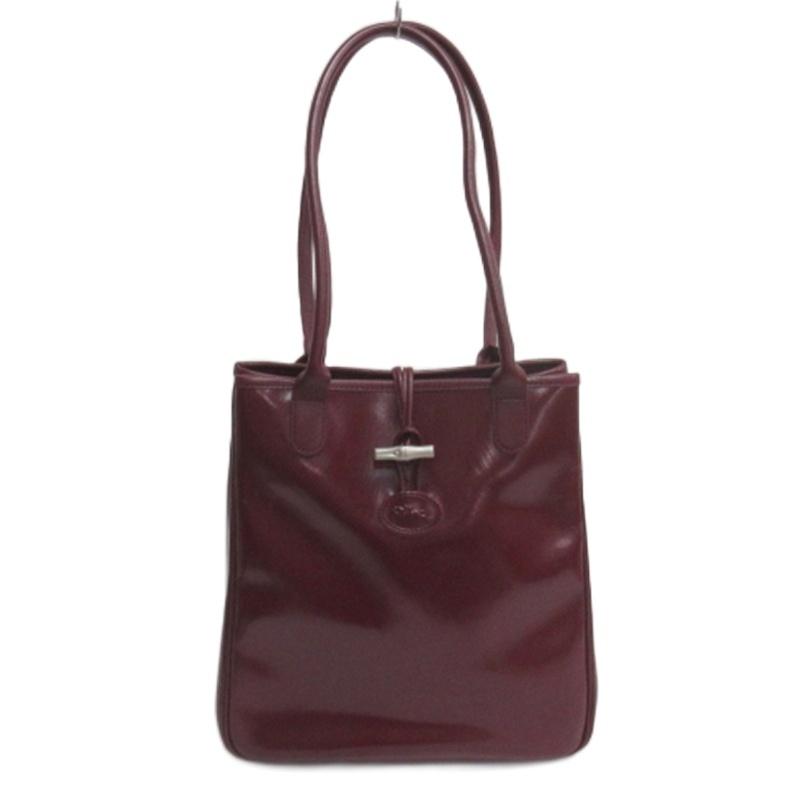 【中古】ロンシャン LONGCHAMP ロゾ トート バッグ セミショルダー ボルドー レディース LONGCHAMP（ロンシャン） ロゾ トート バッグ セミショルダー ボルドー