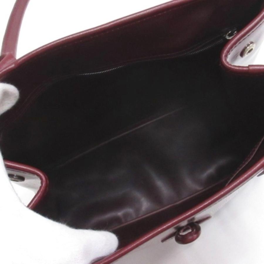 【中古】ロンシャン LONGCHAMP ロゾ トート バッグ セミショルダー ボルドー レディース LONGCHAMP（ロンシャン） ロゾ トート バッグ セミショルダー ボルドー