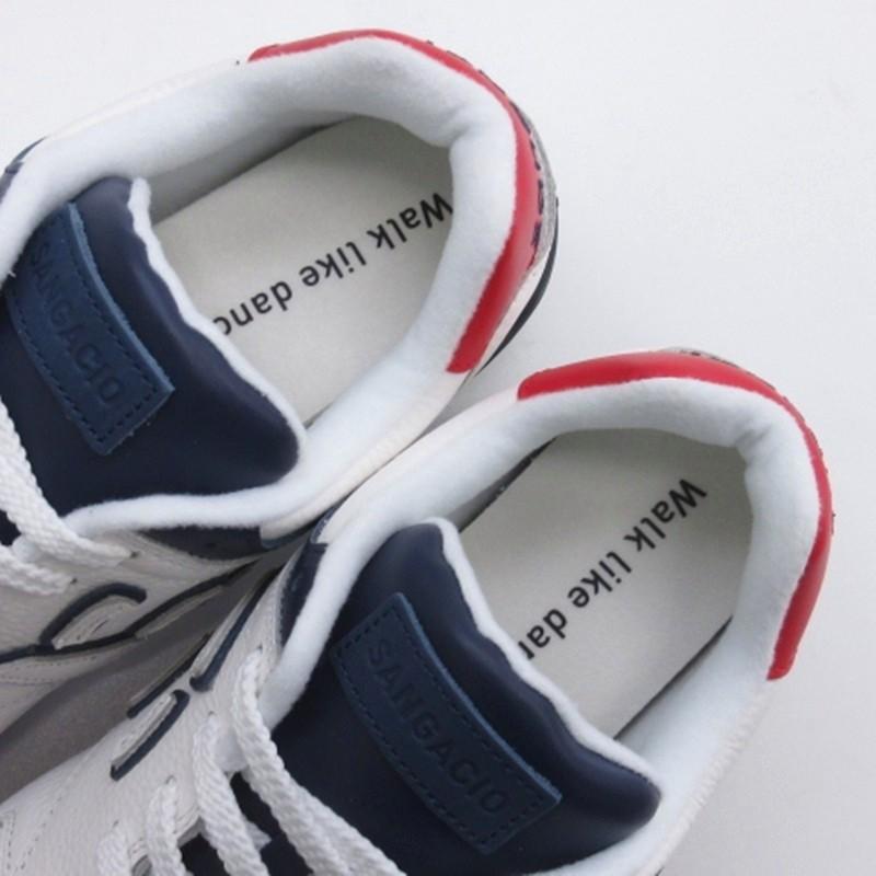 サンガッチョ Sangacio にゅ〜ず トリコロール スニーカー ホワイト