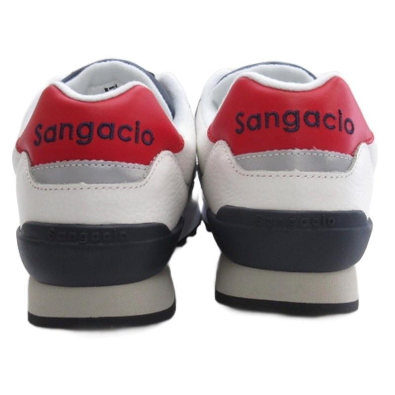 サンガッチョ Sangacio にゅ〜ず トリコロール スニーカー ホワイト