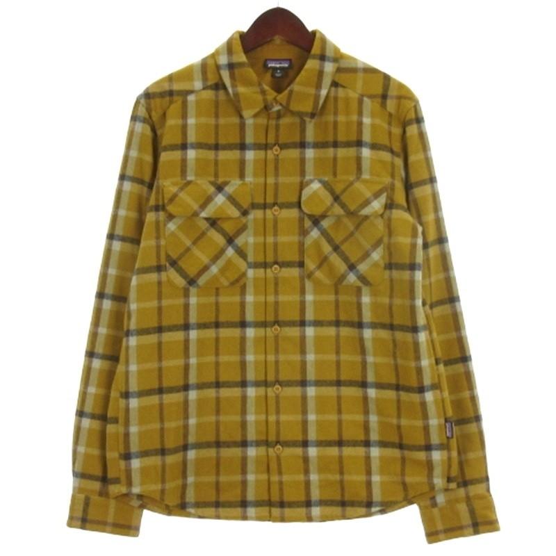 パタゴニア Patagonia フランネル チェック シャツ 50785 イエロー系 M