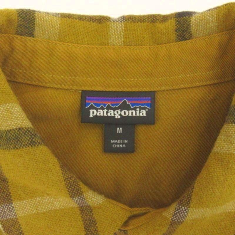 パタゴニア Patagonia フランネル チェック シャツ 50785 イエロー系 M