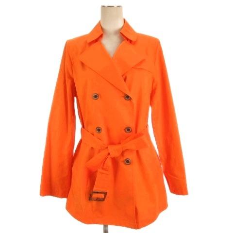 BURBERRY LONDON トレンチコート オレンジ 38 未使用品 ニューヨーカー NEWYORKER トレンチ コート スプリング 11