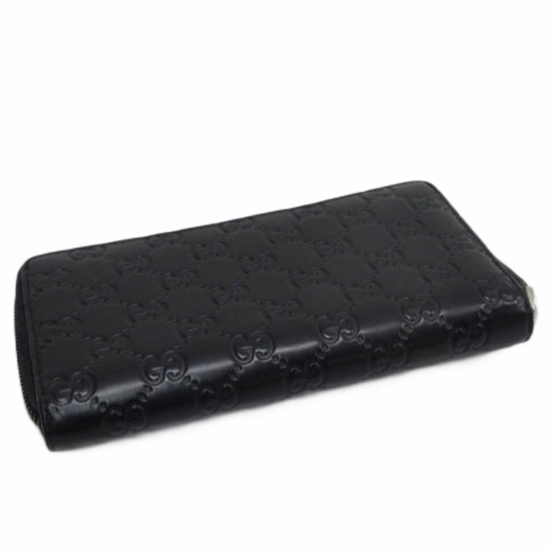 GUCCI（グッチ） シマ 長財布 レザー 307897 ブラック メンズ