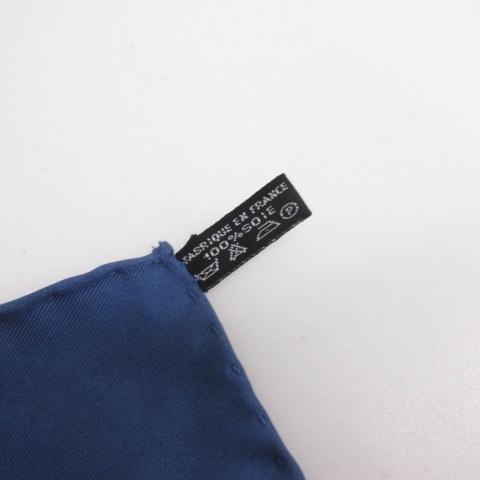 HERMES（エルメス） カレ 40 スカーフ シルク フランス製 ブルー
