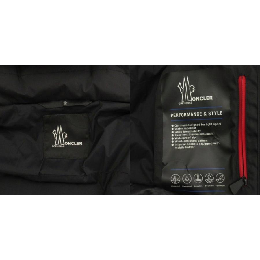 【中古】モンクレール GRENOBLE GUYANE ギヤン ダウンジャケット フーディ ジップアップ C20984530785 ブラック 3 MONCLER（モンクレール） MONCLER GRENOBLE GUYANE ギヤン ダウン
