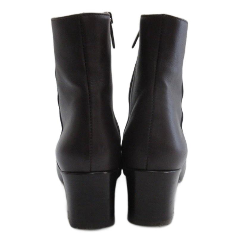 美品　FABIO RUSCONI サイドジップ　レザーショートブーツ　38 ファビオルスコーニ FABIO RUSCONI サイドジップ ショートブーツ