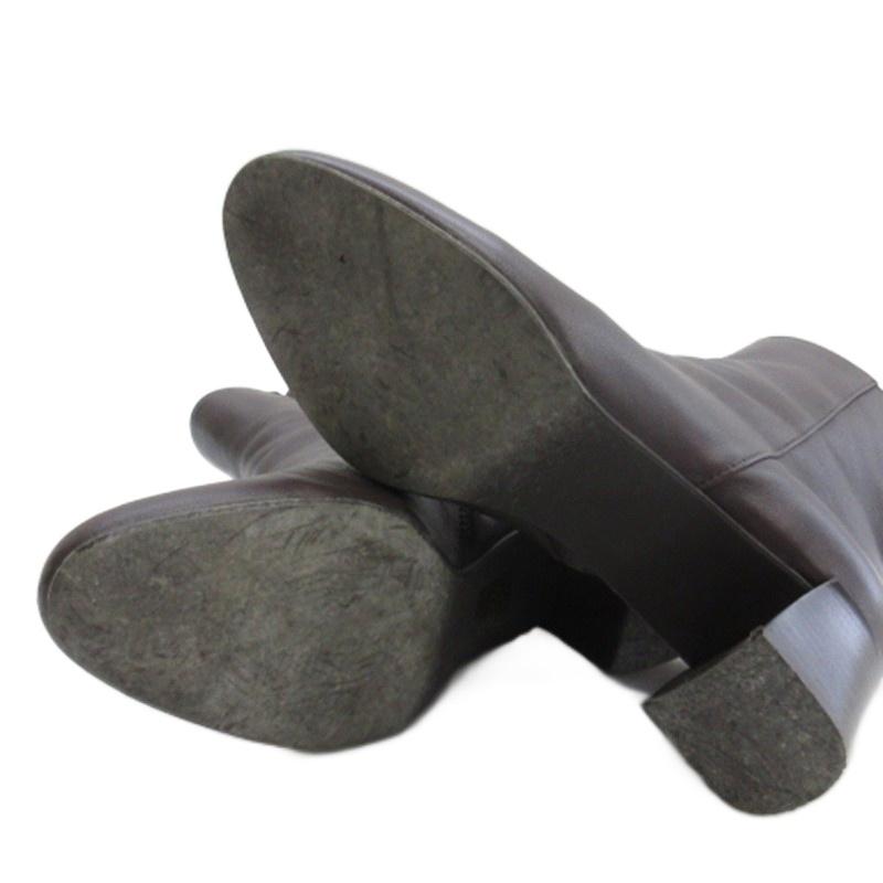 美品　FABIO RUSCONI サイドジップ　レザーショートブーツ　38 ファビオルスコーニ FABIO RUSCONI サイドジップ ショートブーツ