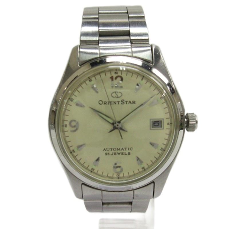 稼働品 オリエントスター 自動巻き 裏スケ 10BAR リベットブレス 大人気オリエントスター自動巻裏スケルトン