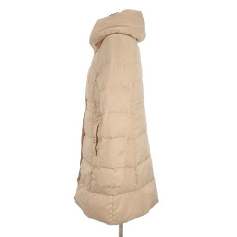 フェルゥ Feroux ダウンコート ロング ビジュー 2 ベージュ □FF