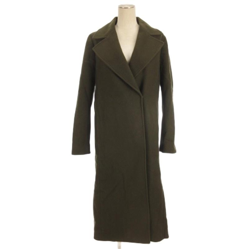 ロートレアモン LAUTREAMONT ロング コート ウール カーキ 38 □FF