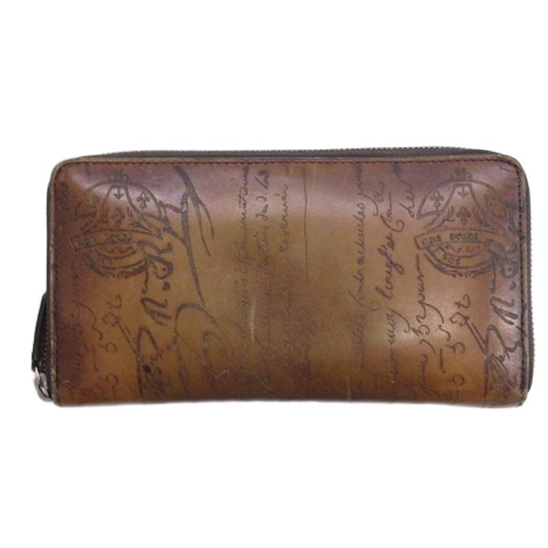 ベルルッティ Berluti カリグラフィ ラウンドファスナー 長財布 レザー