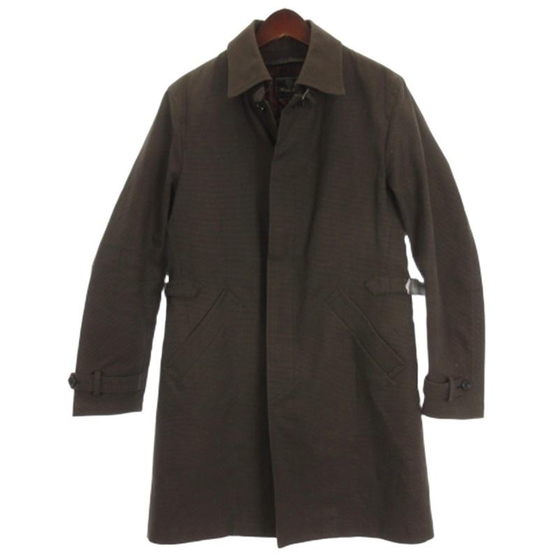 メンズビギ MEN'S BIGI 千鳥格子柄 ロング コート 中綿インナー付き