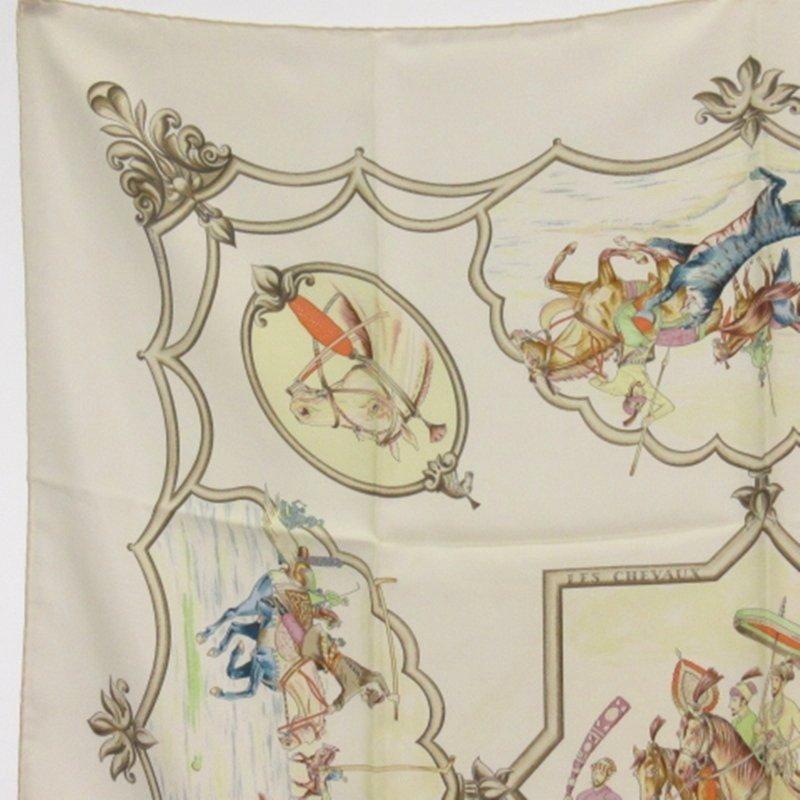 HERMES（エルメス） カレ90 ムガル王朝の馬 LES CHEVAUX DESMOGHOLS 