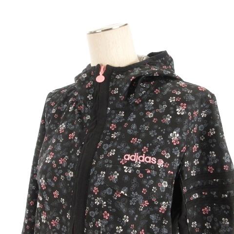 adidas（アディダス） 花柄 ジップアップ パーカー スポーツウエア