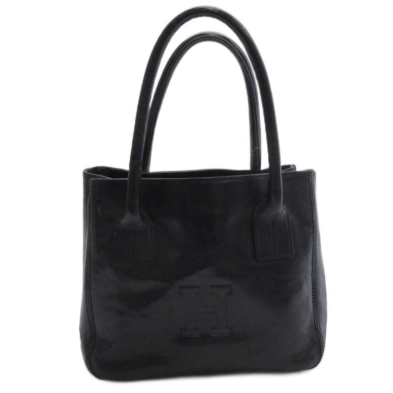 ヒロフ HIROFU ハンド トートバッグ レザー ブラック レディース