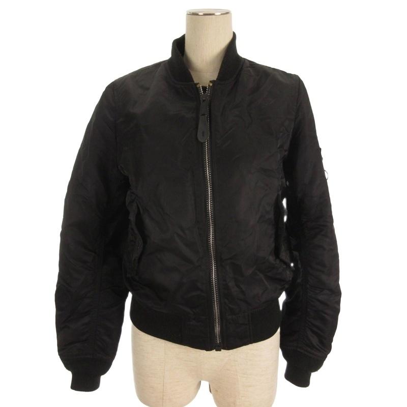 【ALPHA】MA-1 フライトジャケット リバーシブル L ブラック アルファインダストリーズ MA-1 リバーシブル L 黒 アルファ