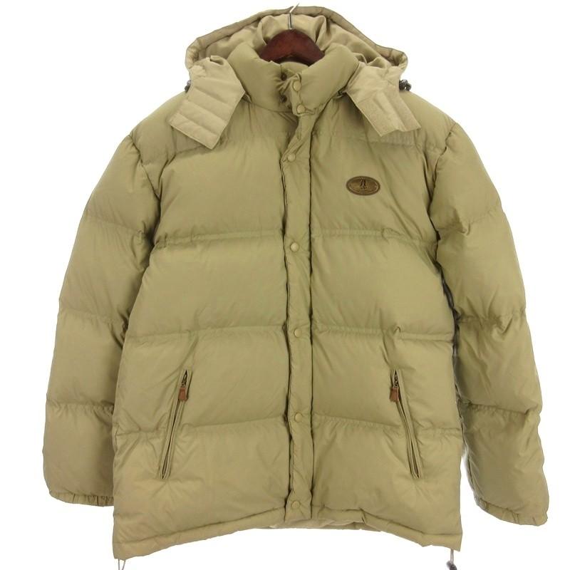 ハッシュパピー Hush Puppies ダウンジャケット フーディ カーキ系 L