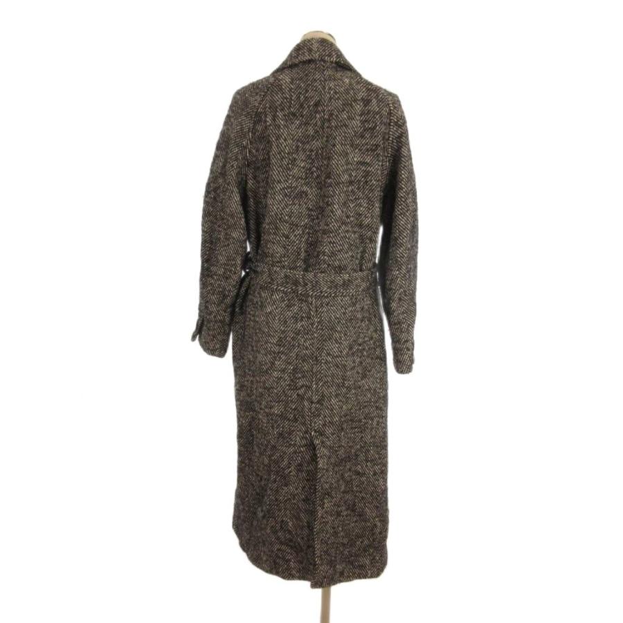 ZARA（ザラ） ロング コート ベルト付き ウール ヘリンボーン S