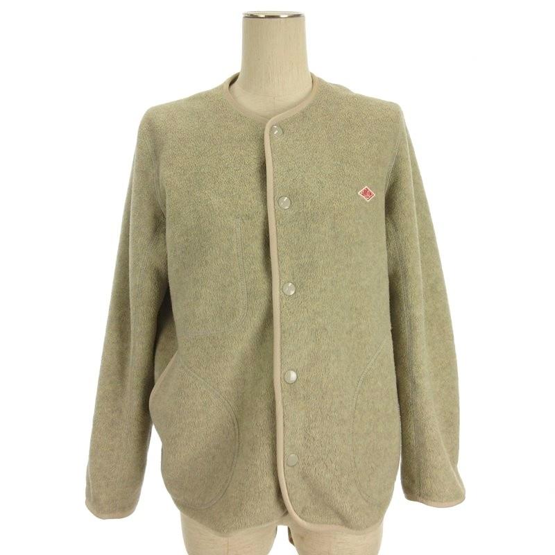 ダントン DANTON フリース カラーレス ジャケット JD-8911 グレージュ