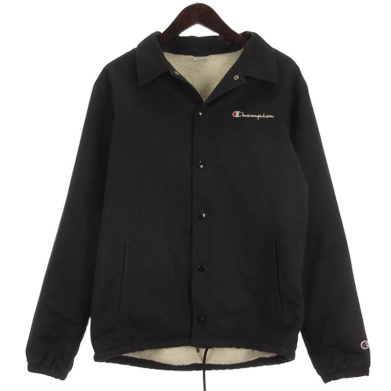 Champion（チャンピオン） 裏ボア コーチジャケット ブラック M メンズ