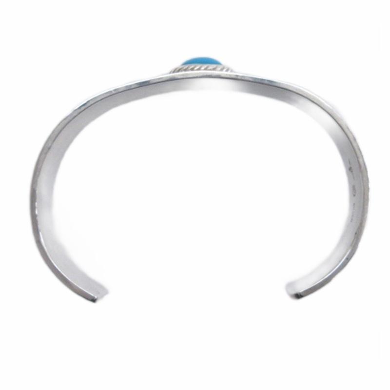 タディ&キング TADY&KING 銀縄 平打ち ターコイズ ブレスレット