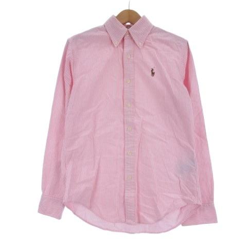 新品タグ付◎ラルフローレン 長袖シャツ ピンク 桃 ストライプ ポニー刺繍 POLO RALPH LAUREN（ポロ・ラルフローレン） ラルフローレン RALPH