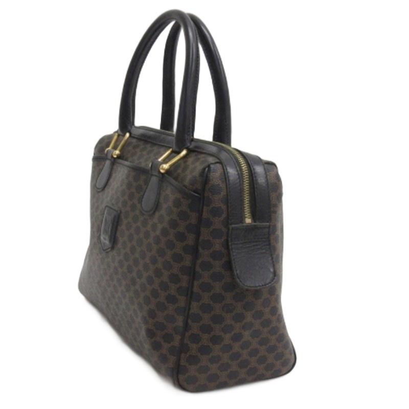 CELINE（セリーヌ） マカダム柄 ミニボストンバッグ MC98/1 ブラック系