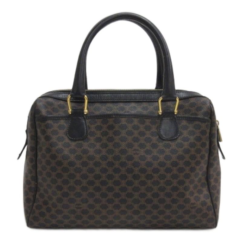 CELINE（セリーヌ） マカダム柄 ミニボストンバッグ MC98/1 ブラック系