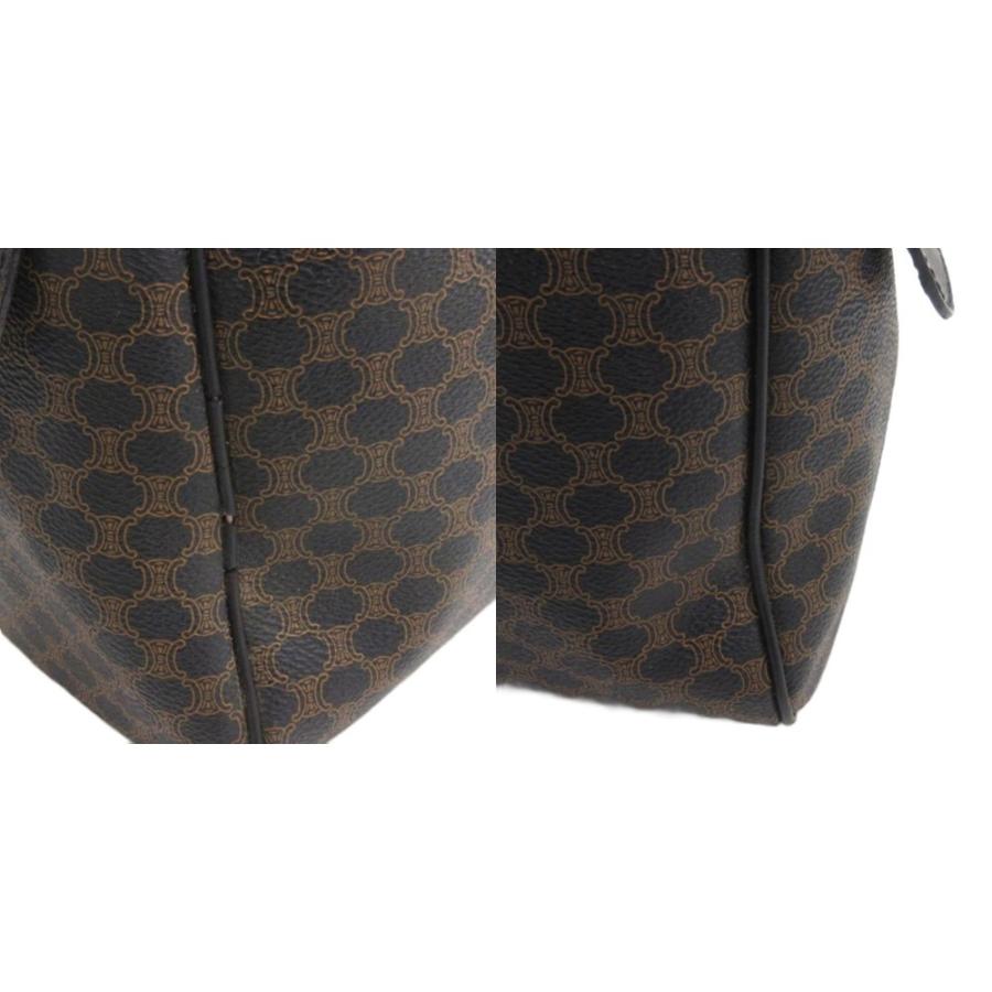 CELINE（セリーヌ） マカダム柄 ミニボストンバッグ MC98/1 ブラック系