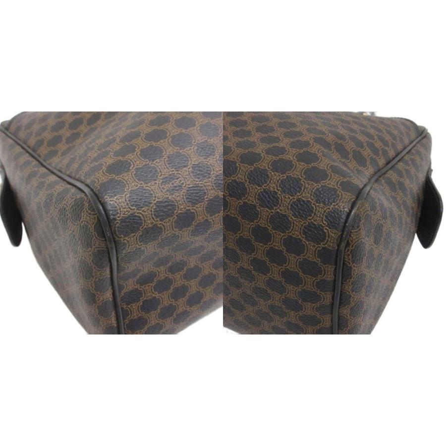 CELINE（セリーヌ） マカダム柄 ミニボストンバッグ MC98/1 ブラック系