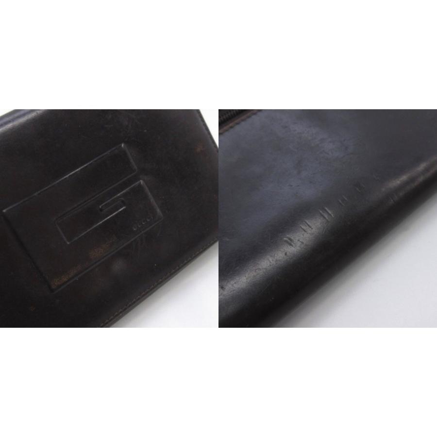 GUCCI（グッチ） レザー 三つ折り 財布 ブラウン系 レディース