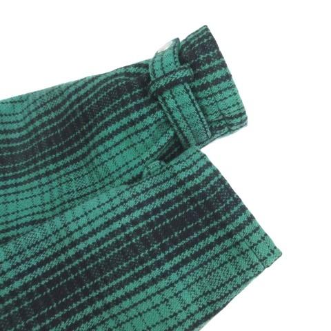 クライミー CRIMIE ウール チェック ブルゾン ジャケット M グリーン