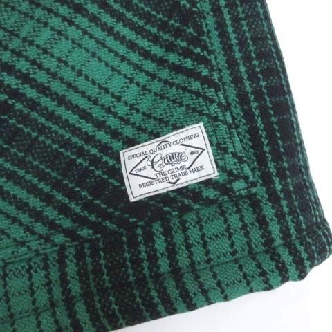 クライミー CRIMIE ウール チェック ブルゾン ジャケット M グリーン