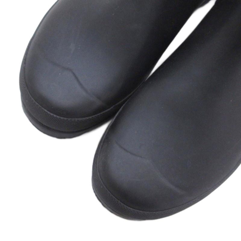 ハンター HUNTER サイドゴア レインブーツ ブラック US7 24cm □FF