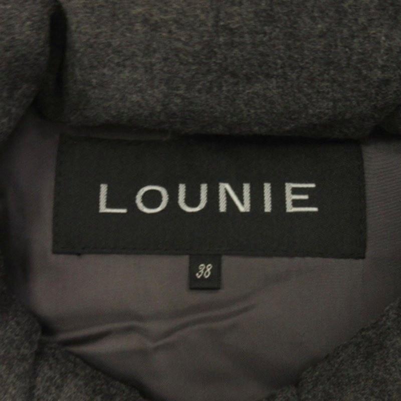 ルーニィ LOUNIE ダウンベスト フーディ グレー 38 □FF レディース 