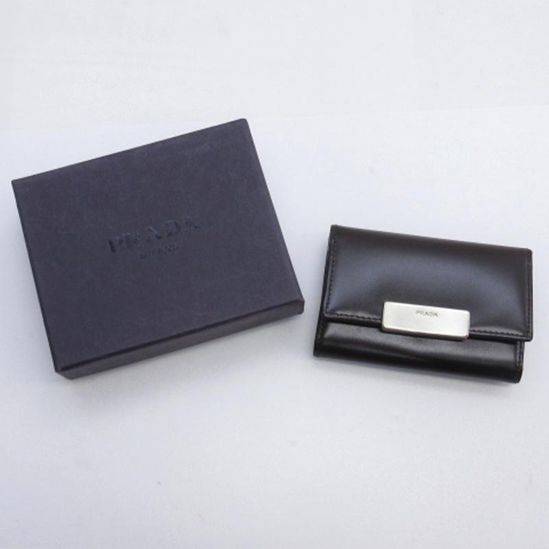 PRADA（プラダ） キーケース 6連 レザー ブラウン メンズ : ブランド