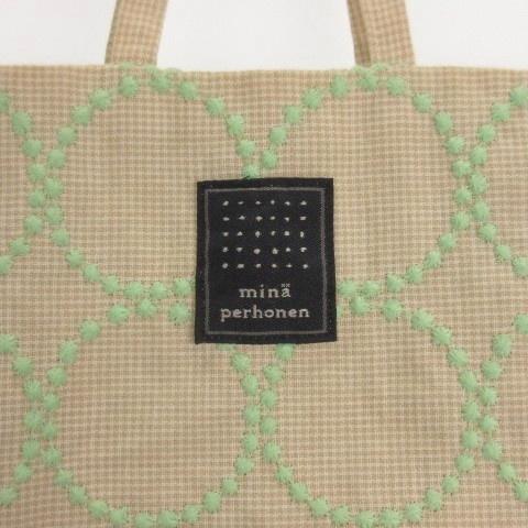 ミナペルホネン mina perhonen タンバリン トースト ハンドバッグ