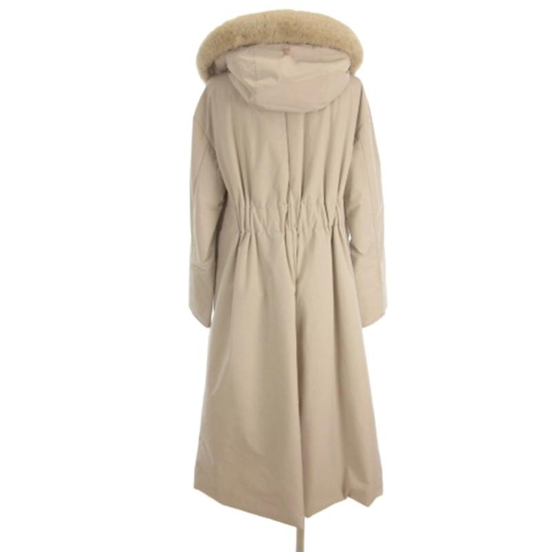 エムズグレイシー M'S GRACY 中綿コート ロング フーディ フェイク