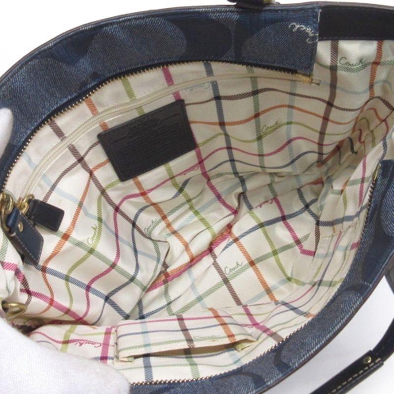 COACH（コーチ） シグネチャー トートバッグ ブルー系 □FF レディース